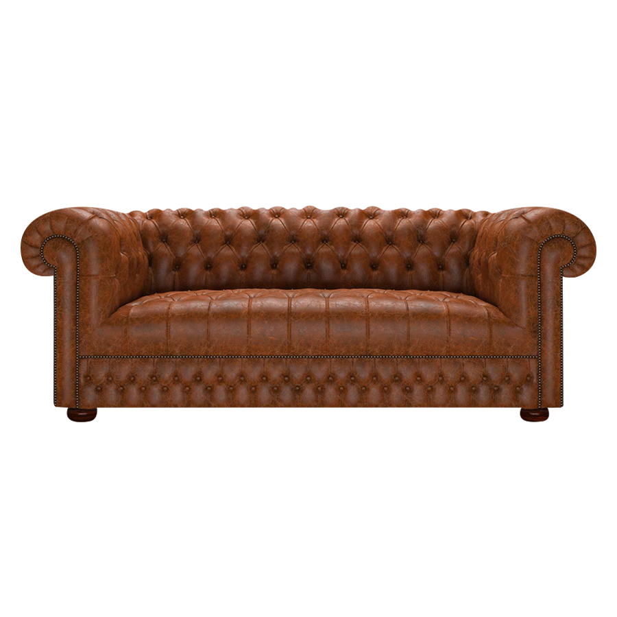 Cromwell 3 Sits Chesterfield Soffa Tudor Chestnut