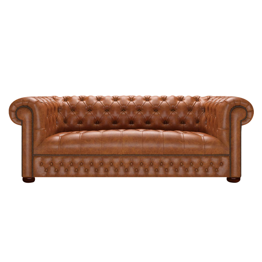 Linwood 3 Sits Chesterfield Soffa Old English Saddle