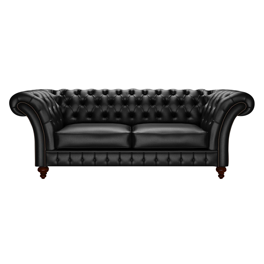 Wordsworth 3 Sits Chesterfield Soffa Birch Black