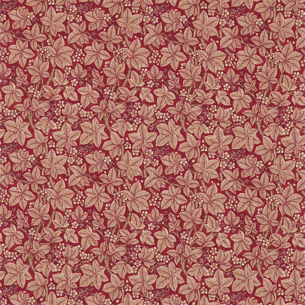 Morris and Co Tyg Bramble — Archive III Prints Wine Thyme