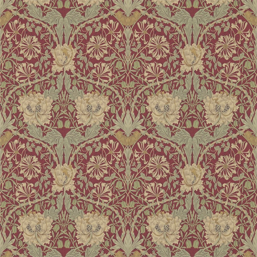 Honeysuckle & Tulip Tapet — Morris & Co