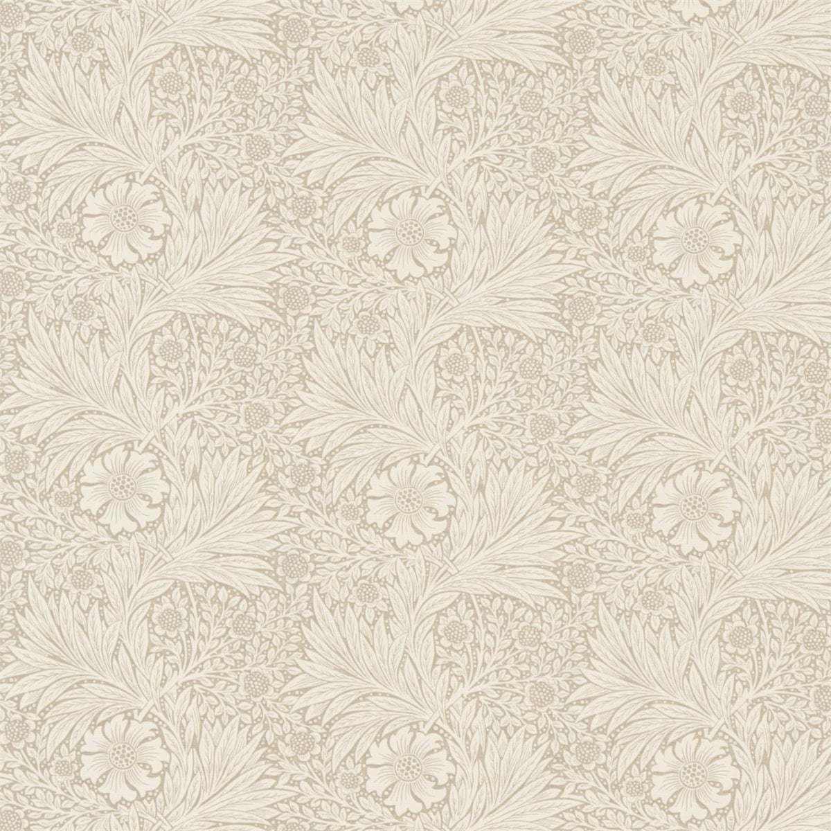 Morris and Co Tyg Marigold Linen Ivory