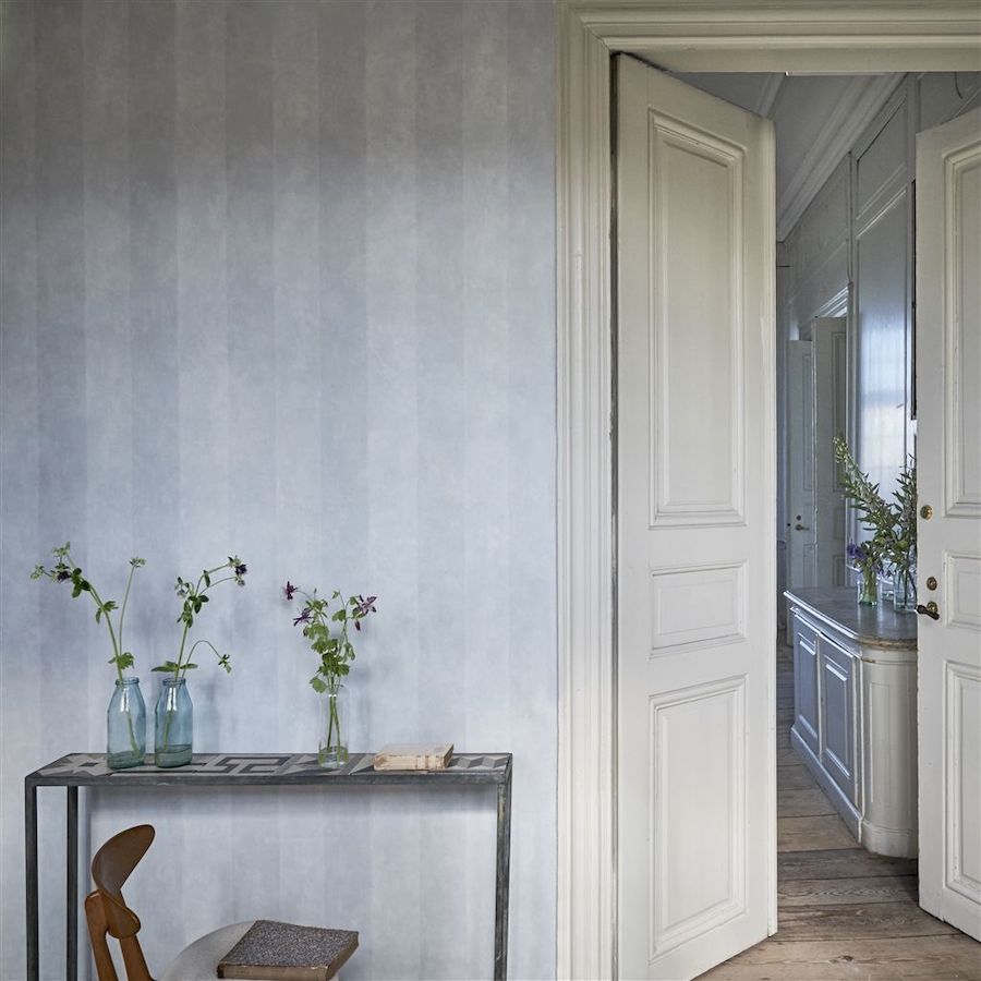 Designers Guild Tapet Parchment Stripe Wild Flax