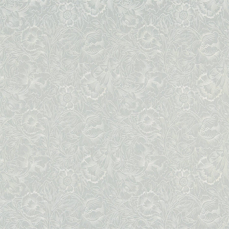Pure Poppy Embroidery Tyg — Morris & Co