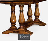 Matbord Rustik med Pelarfot – Walnut